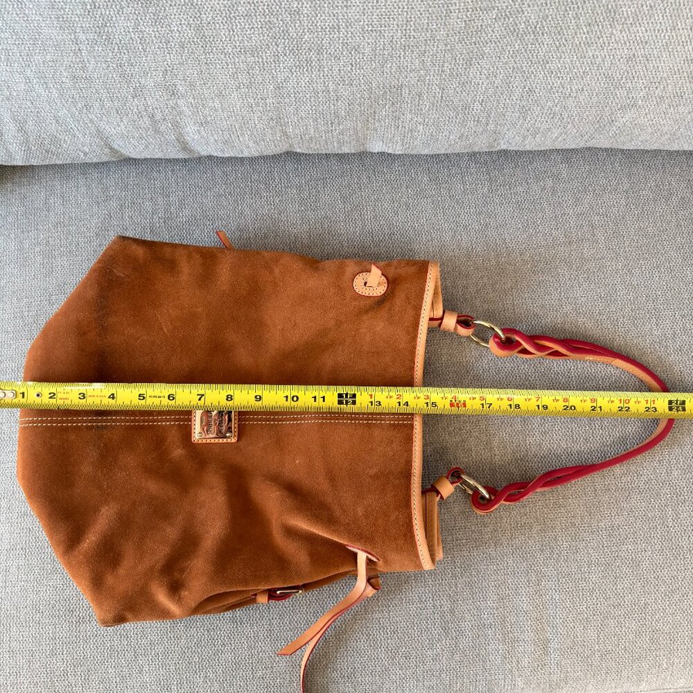 👜✨ Dooney & Bourke Suede Leather Bag –  Tan ✨👜 - Picture 8 of 11